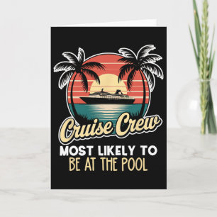 Lustige Kreuzfahrt, die wahrscheinlich am Pool ist Karte