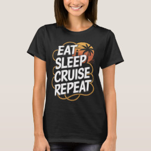 Lustige Kreuzfahrt Urlaub Ozeanliebhaber Nautical  T-Shirt