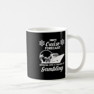 Lustige Kreuzfahrtvorhersage: Trinken mit einer Ch Kaffeetasse