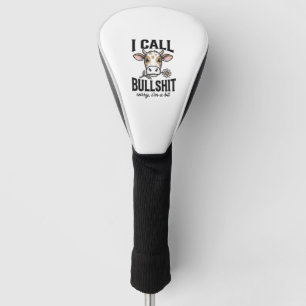Lustige Kuh, die ich Vintage-Shirt-Design nenne_1 Golf Headcover