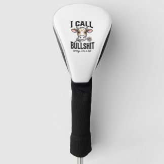 Lustige Kuh, die ich Vintage-Shirt-Design nenne_1 Golf Headcover