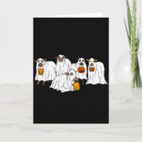 Lustige Kuh Geist Halloween Farmer Süßigkeiten ode