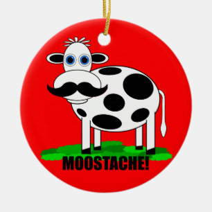 lustige Kuh Keramik Ornament