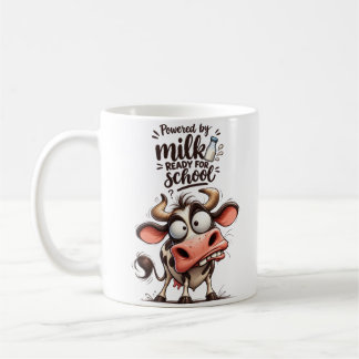 Lustige Kuh – Kraftstoff Milch, Schulstartbereit Kaffeetasse