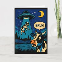 Lustige Kuh Meme Ufo Alien Zoo Jungen Mädchen Kind