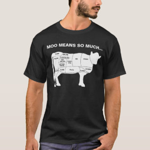 Lustige Kuh-MOO-Durchschnitte soviel T-Shirt