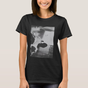 Lustige Kuh-Selfie mit UFO-Aliens T-Shirt
