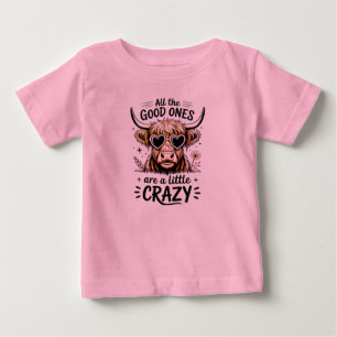 Lustige Kuh total gute Vibes Baby T-shirt