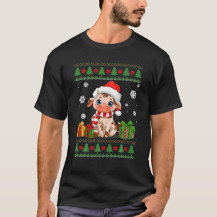 Lustige Kuhliebhaber Süße Kuh Weihnachtsmann Hut h T-Shirt