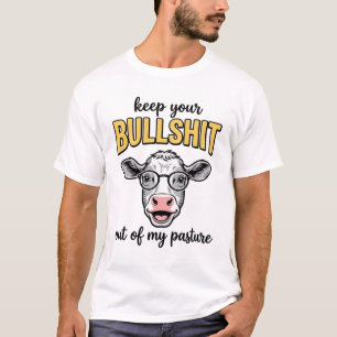 Lustige Kuhweide Vintage-Shirt Design_1 T-Shirt