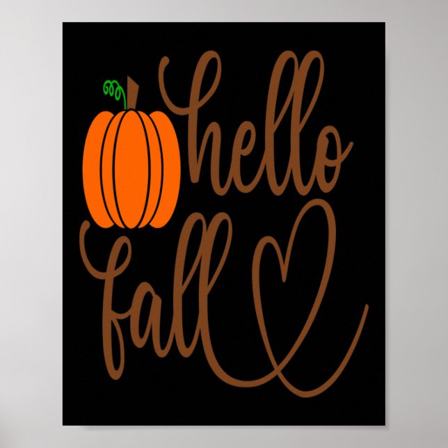 lustige Kürbisgesicht Halloween Poster (Vorne)