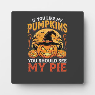 Lustige Kürbisse Halloween-Pie-Design_1 Fotoplatte