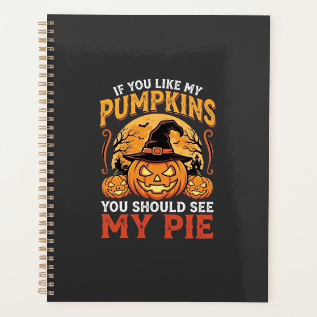 Lustige Kürbisse Halloween-Pie-Design_1 Planer (Vorderseite)