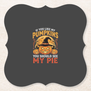 Lustige Kürbisse Halloween-Pie-Design_1 Untersetzer
