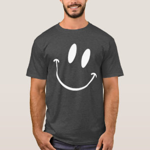 Lustige lächelnde Emoticon Männer Frauen Glücklich T-Shirt
