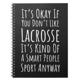 Lustige Lacrosse-Team-Geschenke Humor Zitat Spiele Notizblock