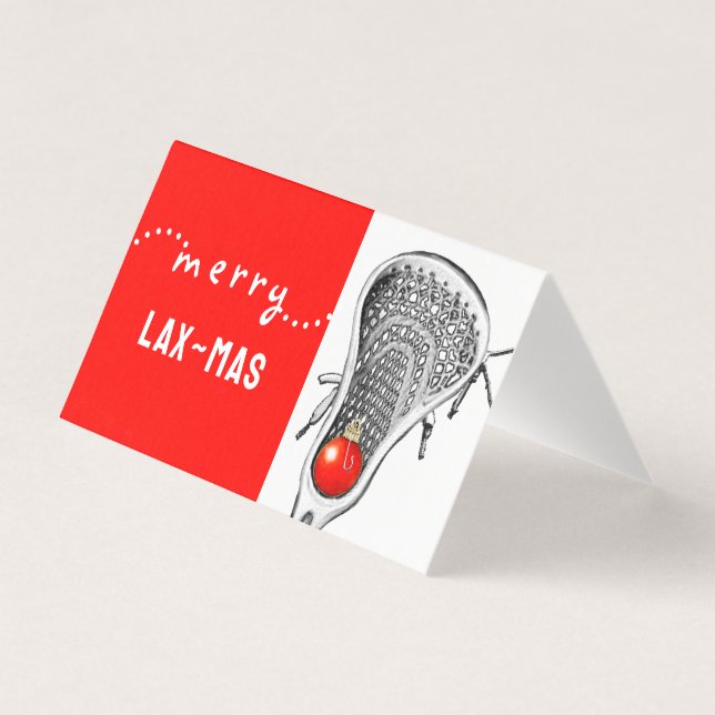 Lustige Lacrosse Weihnachten (Vorderseite)