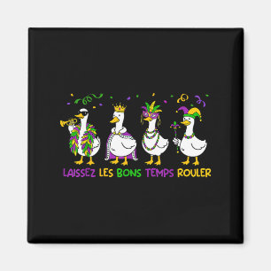 Lustige laissez les bon temps rouler mardi gras Ga Magnet