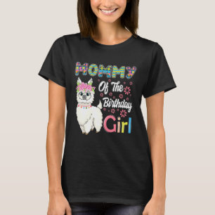 Lustige Lama-Geburtstags-Mama des Geburtstagsmädch T-Shirt