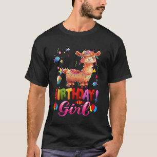 Lustige Lama Geburtstags Prinzessin Mädchen Es ist T-Shirt