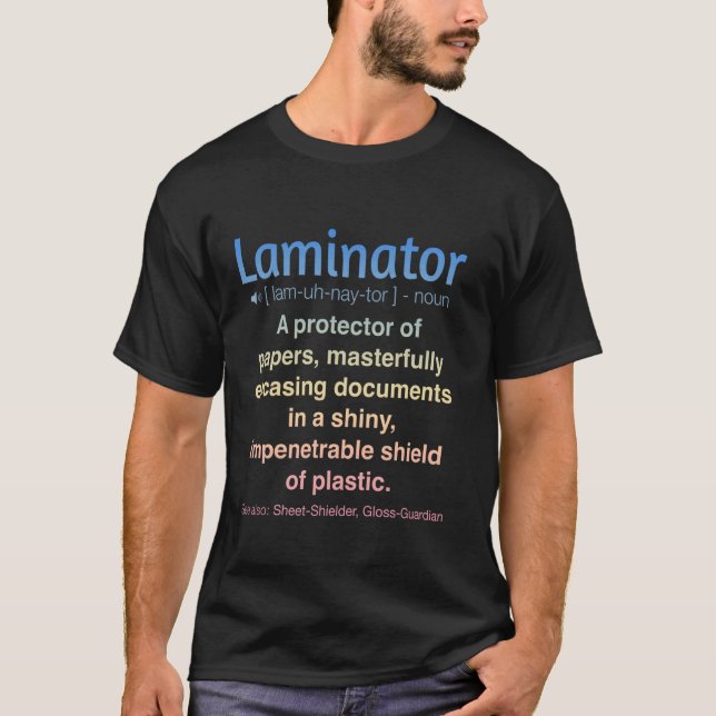 Lustige Laminiergerät T-Shirt (Vorderseite)