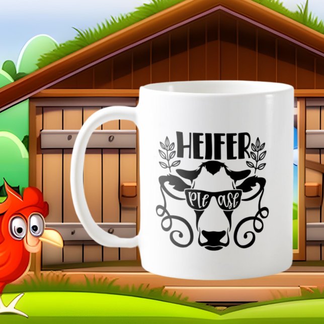lustige Landkuh hinzufügen Kaffeetasse (Von Creator hochgeladen)