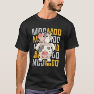Lustige Landwirtschaft Kuh Liebhaber Bauernhof Tie T-Shirt