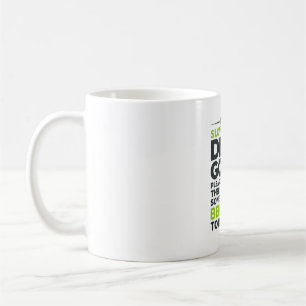 Lustige Langsamlauf-Schildkröten-Zitat Vintage-Gra Kaffeetasse