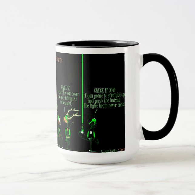 Lustige Laser-Umbau-PferdeCartoon-Tasse Tasse (Rechts)