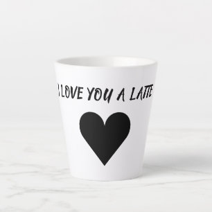 Lustige Latte-Kaffeeliebhaber Romantische Tasse