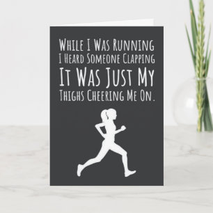 Lustige Lauf Sports Karte