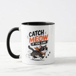 Lustige Laufkatze Tasse