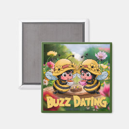Lustige Launische Bienen Summen Beim Dating Magnet