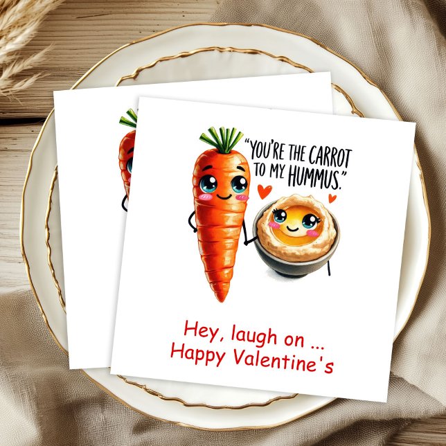 Lustige Lebensmittel Personalisierte Süße Valentin Serviette (Funny Food Personalized Cute Valentine Napkins

)