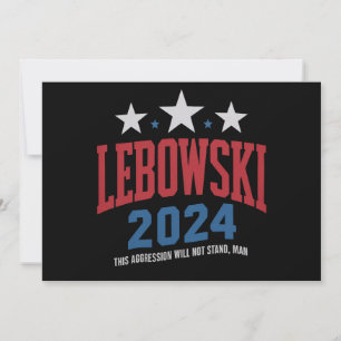 Lustige Lebowski Politische Wahl Abstimmung 2024 Einladung