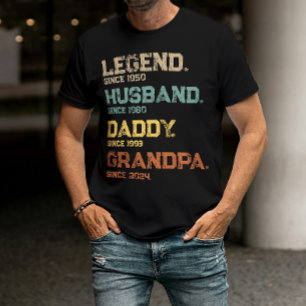 Lustige Legende Ehemann Daddy Opa individuelles Ge T-Shirt