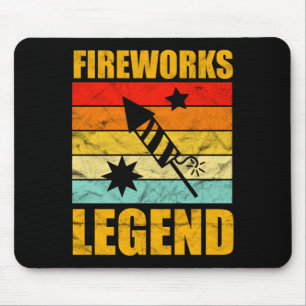 Lustige Legende zum 4. Juli Feuerwerk Unabhängigke Mousepad