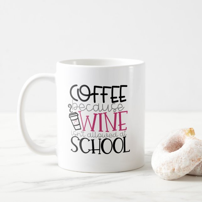 Lustige Lehrer-Kaffee-Tasse Kaffeetasse (Mit Donut)