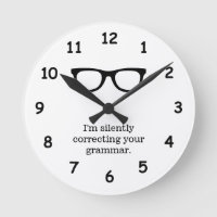 Lustige Lehrer-Wanduhr für das Klassenzimmer