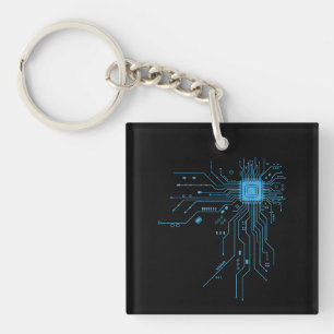 Lustige Leiterplatte Computer Elektronik Schlüsselanhänger