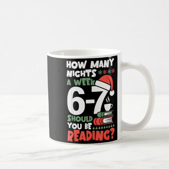 Lustige Lektüre 67 Meme Englischlehrer Weihnachtsb Kaffeetasse (Rechts)