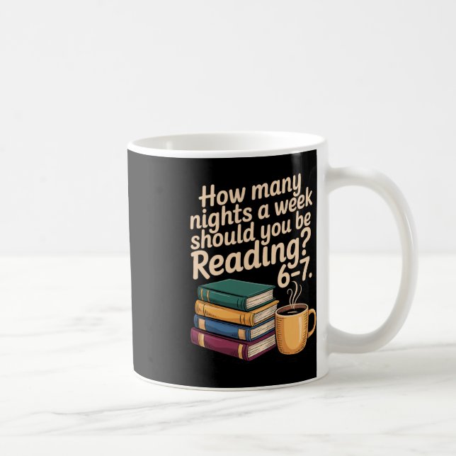 Lustige Lektüre 6 7 Sechs Sieben Meme Englischlehr Kaffeetasse (Rechts)
