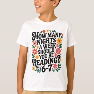 Lustige Lektüre 6 7 Sechs Sieben Meme Englischlehr T-Shirt