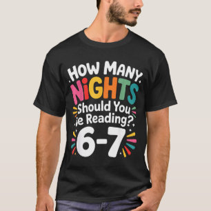 Lustige Lektüre 6 7 Sechs Sieben Meme Englischlehr T-Shirt