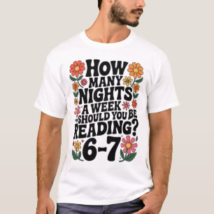 Lustige Lektüre 6 7 Sechs Sieben Meme Englischlehr T-Shirt