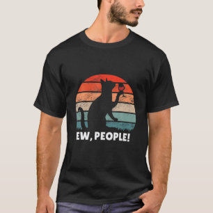 Lustige Leute Katze trinkt Rotwein Vintage Retro T-Shirt