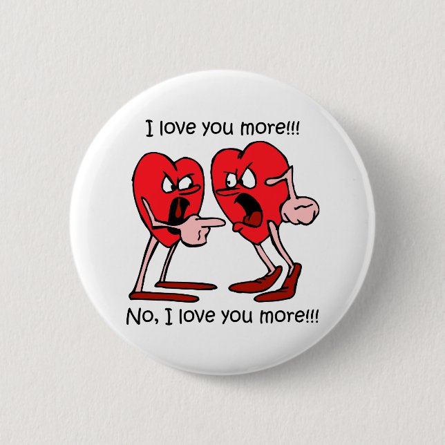 Lustige Liebe Button (Vorderseite)