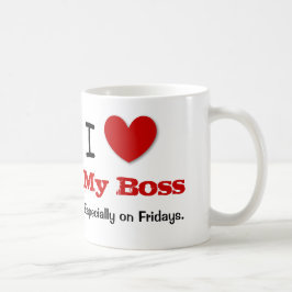 Lustige Liebe des Büro Humor-I MEIN CHEF V15 Tasse