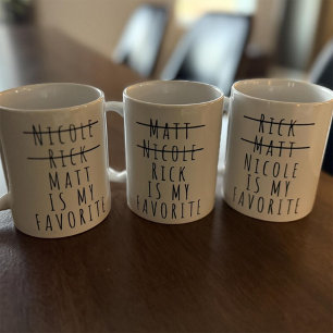 Lustige Lieblingskind-Tasse, Personalisierte Vater Kaffeetasse