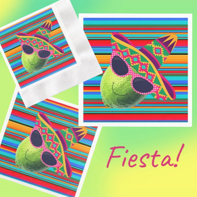Lustige Limette mit Sombrero-Party Serviette (Cute party napkins!)